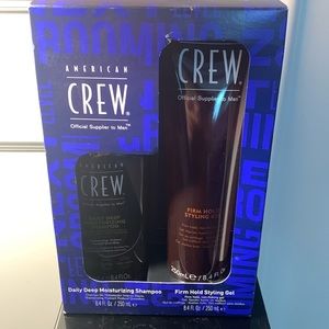 American Crew shampoo and styling gel gift set